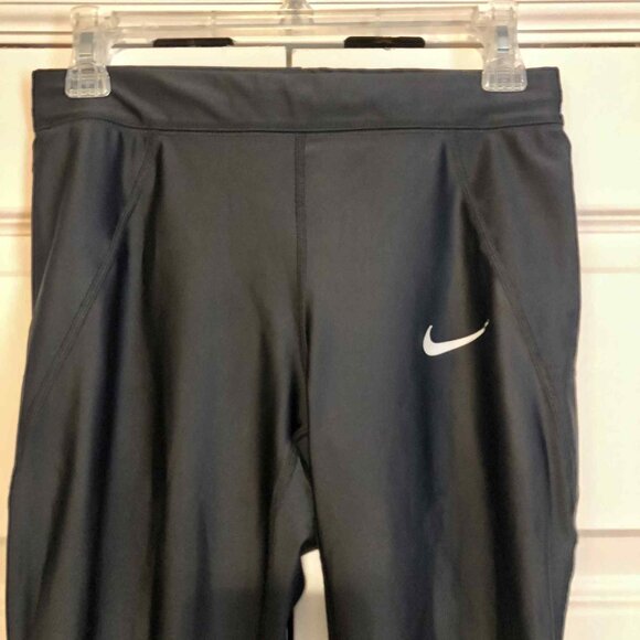 New NIKE Dri-fit Speed 7/8 Running Leggings Black M - Picture 5 of 8